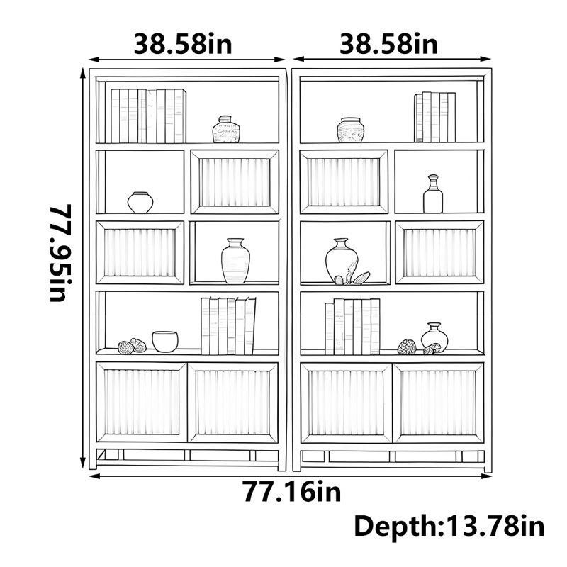 Modern classic storage bookcase