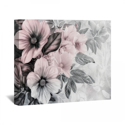 Bouquet de toile tendue - Décoration murale florale