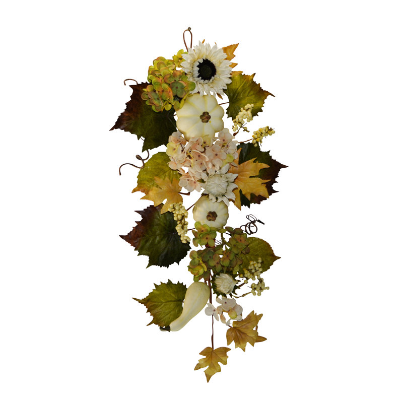Goutte de tournesol blanche 30 po, L 32 po