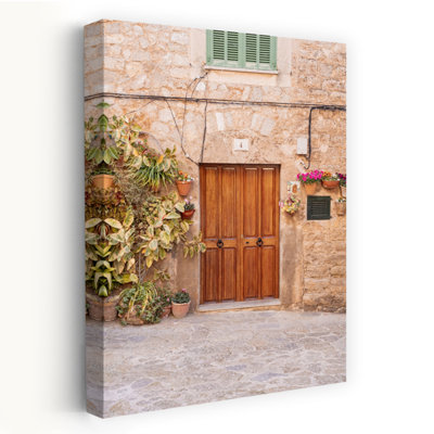 Impression d'art mural rustique rustique traditionnel contemporain, architecture méditerranéenne