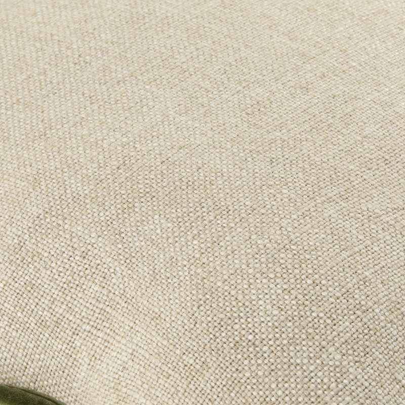 Becki Owens X Livabliss Caliza Accent Pillow, Pillow Cover Only - No Insert, Square 20'', Cream/Green