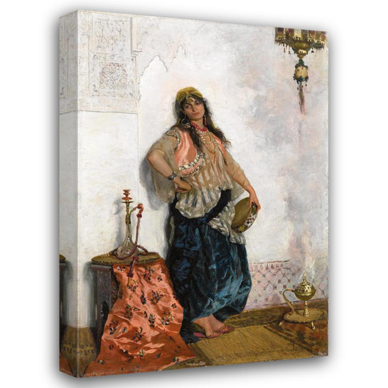 «Oriental Dancer» par Cesare Biseo, reproduction d'art sur toile tendue avec châssis, H 48 po x l 33 po