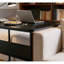 Petit bureau pliable de 80 cm (31,5 pouces) pour bureau à domicile ou salle à manger, utilisable comme bureau d'ordinateur, style américain traditionnel, noir, design.