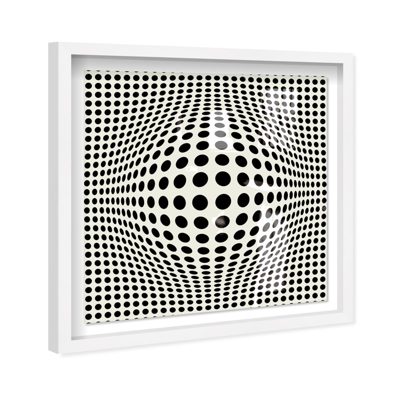 Opiart Minimalist par Oliver Gal - Shadowbox, impression, H 40 po x l 40 po x P 1 po, Blanc