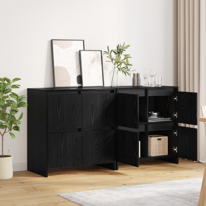 70cm Sideboard, Black Oak