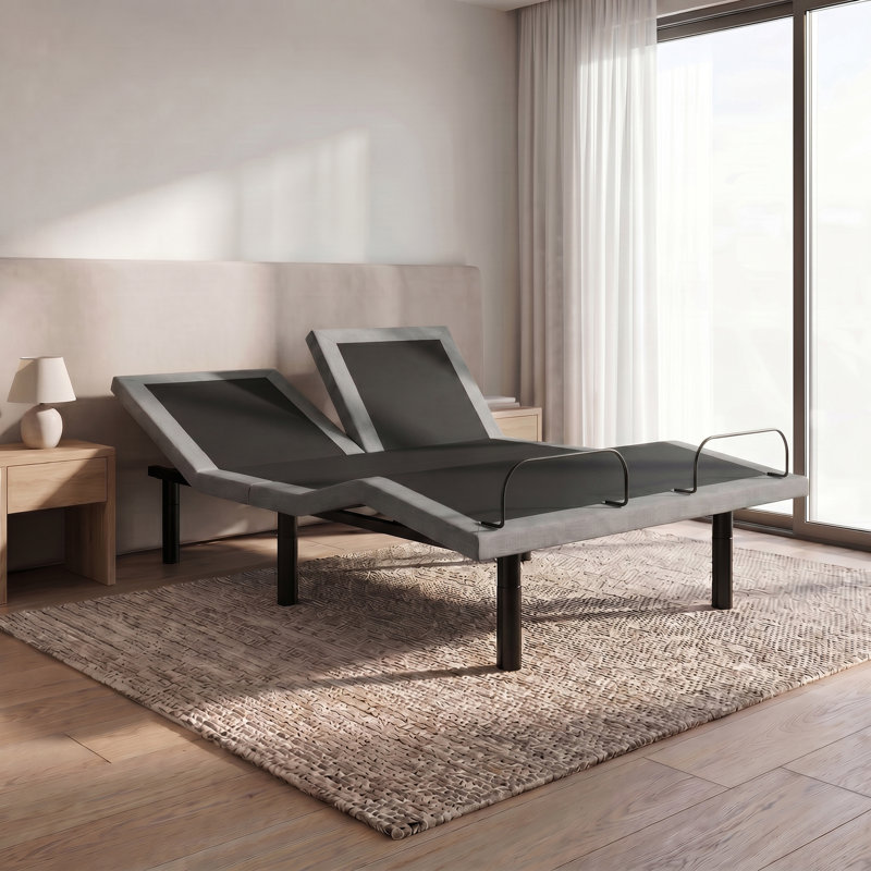 Split Head Queen Adjustable Bed Base With Head and Foot Position Adjustments