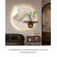 Décoration murale en grès de verdure crème de style crème haut de gamme-1821750836