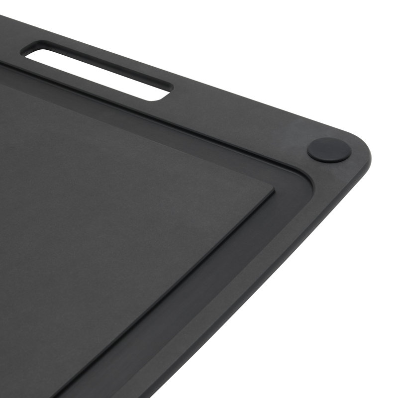 ZWILLING Plant Fiber 17-In X 13-In Non-Slip Cutting Board - Slate, 17" x 13", Black