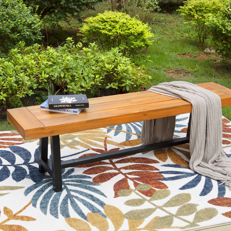 Banc en bois massif Bonitta
