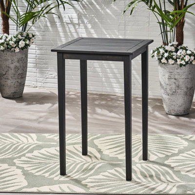 Table en bois pour l'extérieur - gris foncé, moderne dans un style minimaliste gris