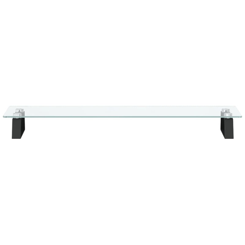 Dashira Monitor Stand, 8cm H x 80cm W x 20cm D, Black