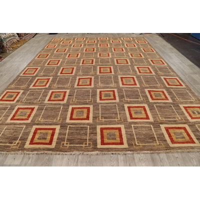 One-of-a-Kind 9'2" X 12'6" New Age Wool Area Rug in