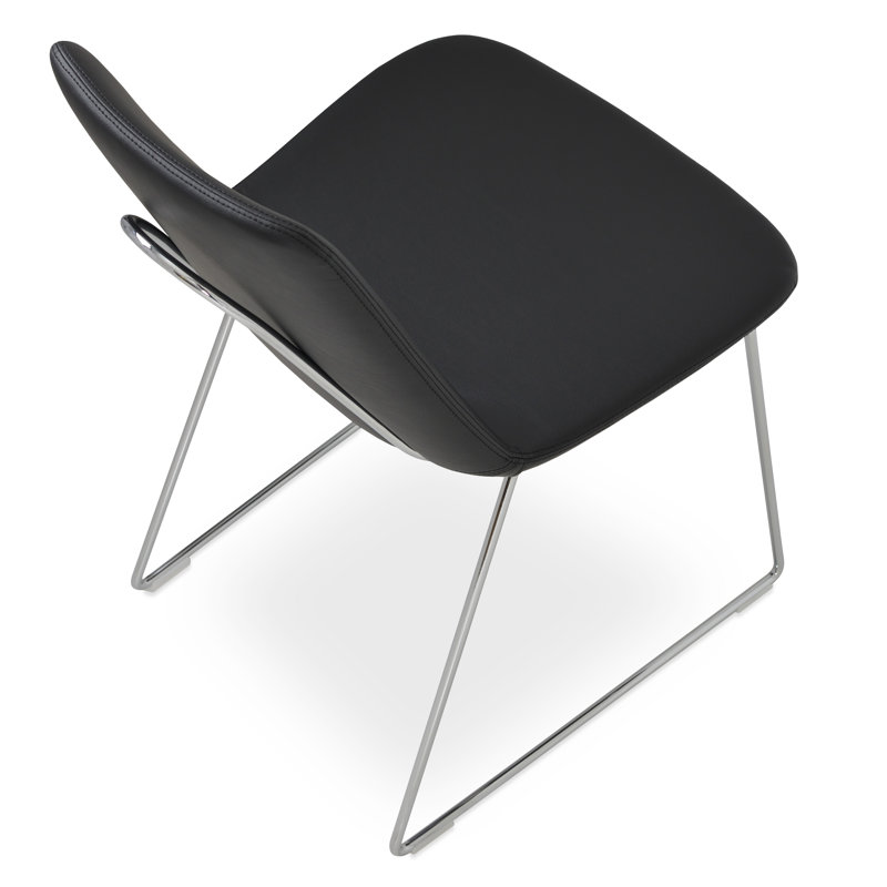 Chaise d'appoint Berlin, Noir