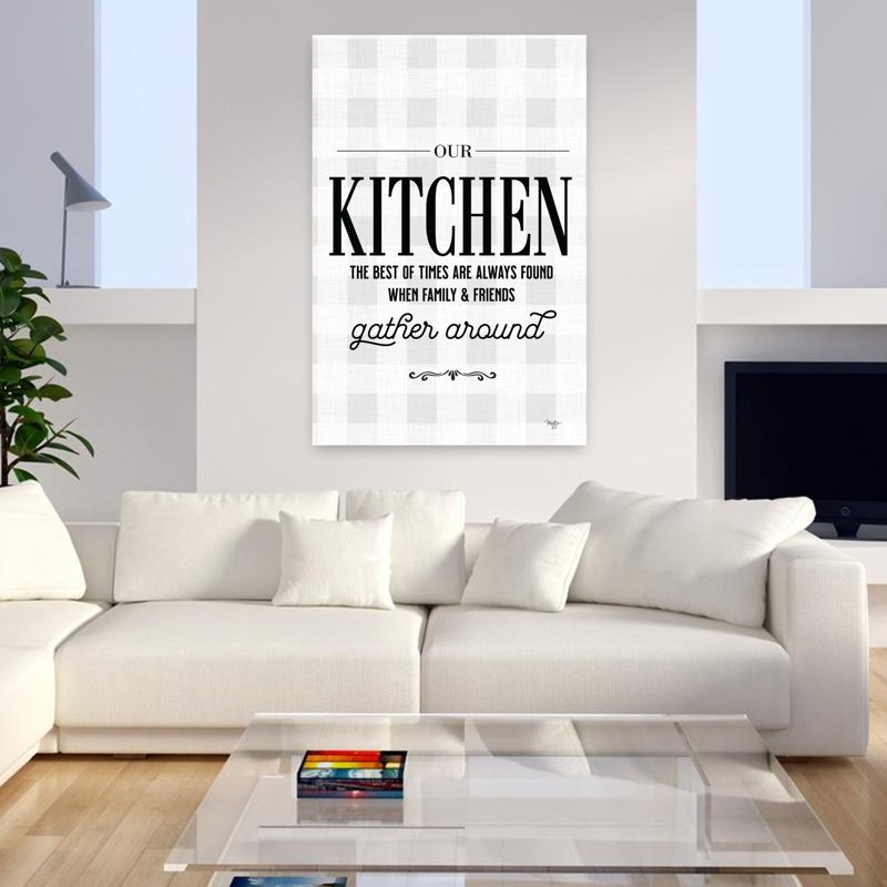 «Our Kitchen Gather Around», art contemporain abstrait, H 48 po x l 32 po
