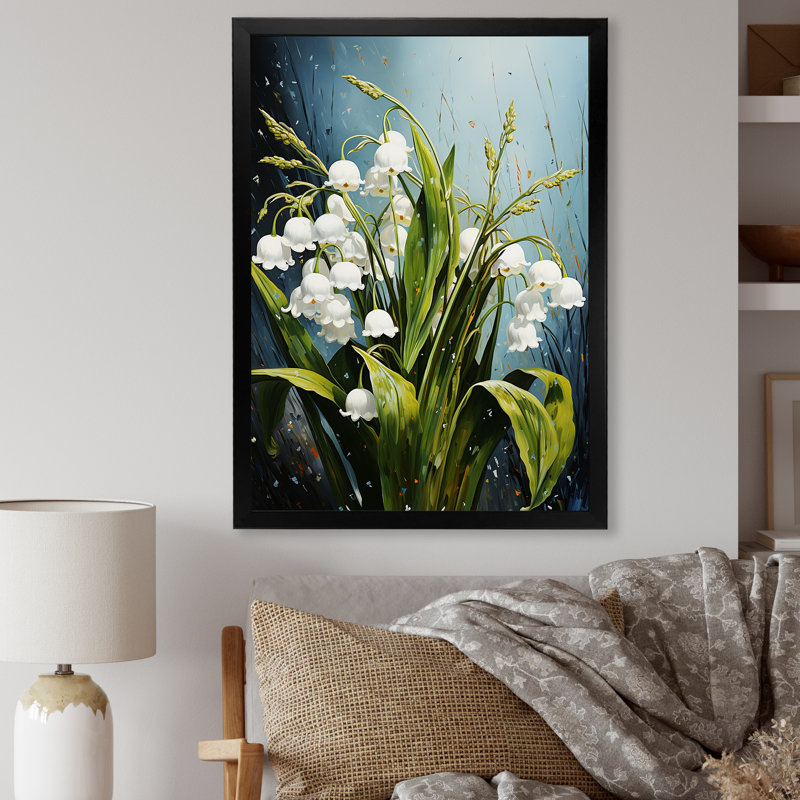 Perles de neige vertes - hiver pureté II, Cadre simple noir, H 20 po x l 12 po x P 1 po