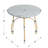 Modern Dining Set With Round Rattan Dining Table And Rattan Dining Chairs For Dining Room, Patio-118348447-118348448