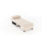 Stylish 3-Seat Sofa-Bed, Cream Chenille Fabric, 91.7 x 32.7 x 36.6 inches | Sturdy Timber Frame, 7-inch Plastic Legs, Comfortable 12.0 cm Foam Seat | Perfect for Living Room, Guest Room, and Versatile Use