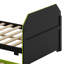 Lit de jour en bois avec couchette, bureau et port USB-931578033