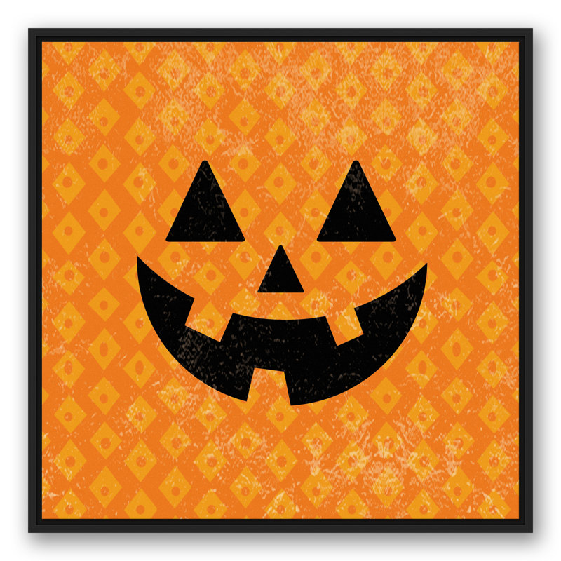« jolie jack o’lantern », impression, H 31,75 po x l 31,75 po, Cadre noir