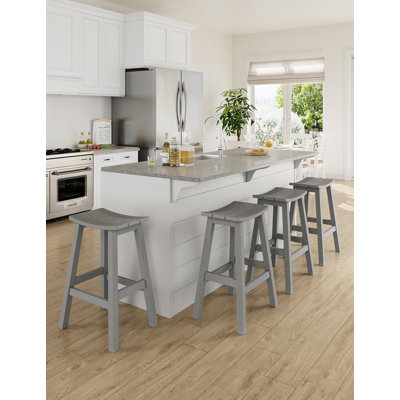 Ensemble de 2 tabourets de bar, tabouret de comptoir d'extérieur toutes saisons, support de poids de 400 lb, facile à nettoyer et à entretenir, pour bar, comptoir de cuisine et patio