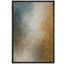 «Blue and Brown Abstract Gradient Art», reproduction d'art sur toile encadrée-120783494-120783489