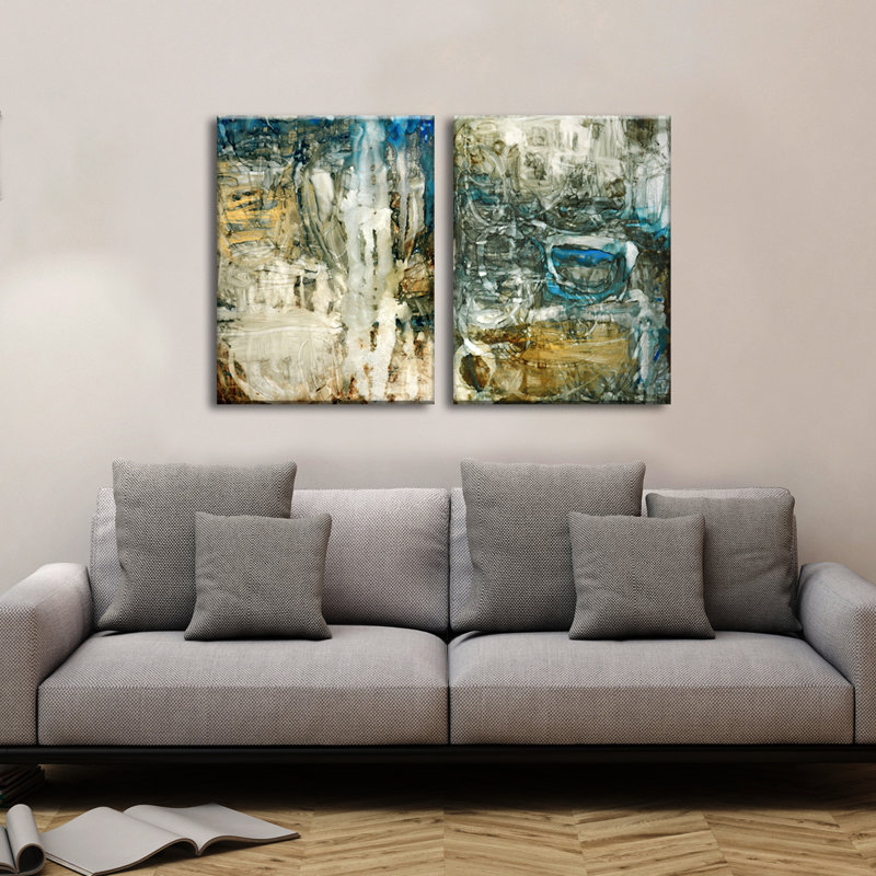 Canyon Falls I / II - impression sur toile tendue, H 20 po x l 16 po x p 1,5 po