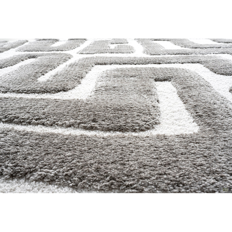 Tapis en polyester recyclé Lillian, Rectangle 5 pi 3 po x 7 pi 6 po