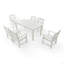 Chaise de patio et table, 7 pièces (6 chaises de salle à manger + 1 table de salle à manger)