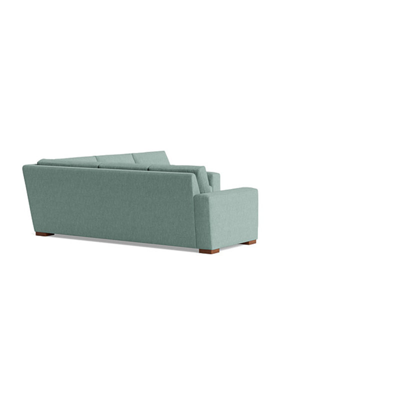 Couch Potato Sectional, Performance Weave - Spa, Left Hand Facing