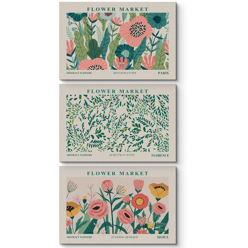 Classical Artwork Vibrant Wildflower, H 16 po x l 24 po, Toile tendue