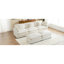 Velours côtelé beige avec repose-pieds mobiles, rangement pratique et assise modulaire spacieuse en tissu durable-967021806
