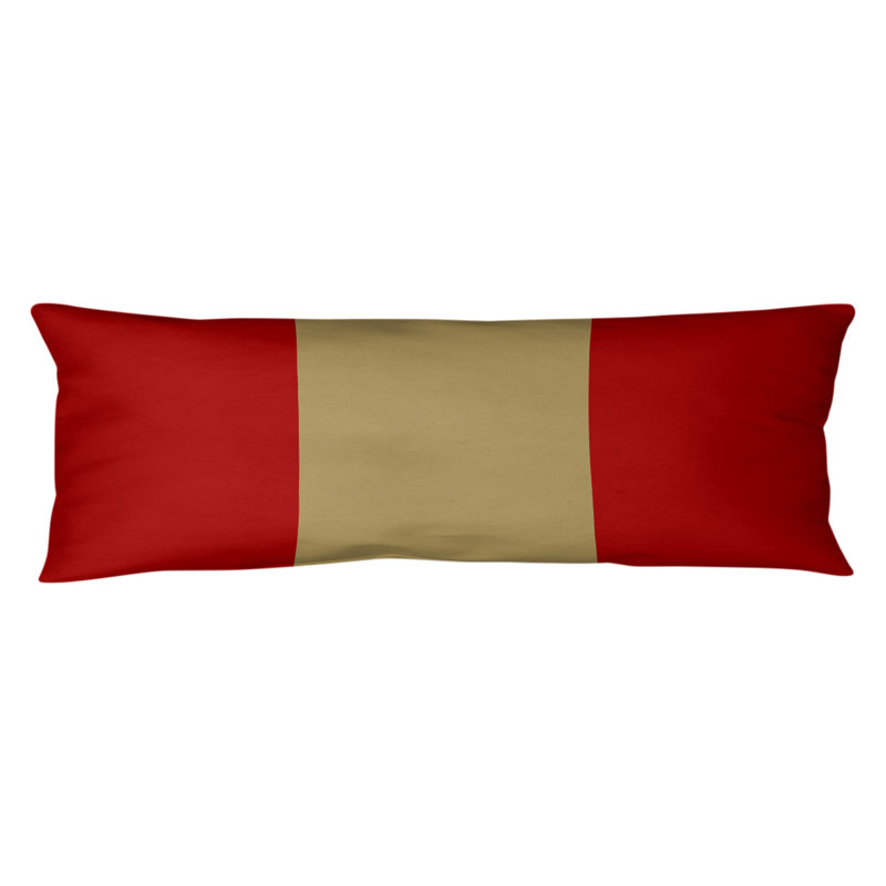 Polyester Medium Pillow, San Francisco Football, Red and Gold
