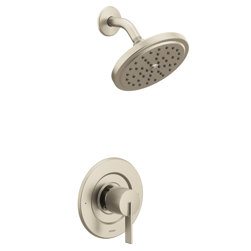 Ensemble de garniture de robinet de douche Moen Cia Posi-Temp Eco-Performance, valve requise, Nickel brossé