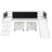 Twin Loft Bed White With Extra Storage. Climbing Frame For Fun And Physical Activity. Solid Pine Wood Long-Term Durability. Double Chalkboard Artistic Exploration Expression. Safe Slide A Great-1987334729