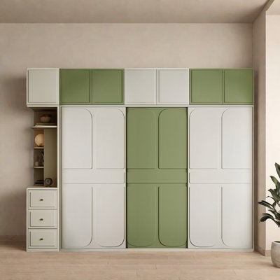 Garde-robe simple de couleur assortie