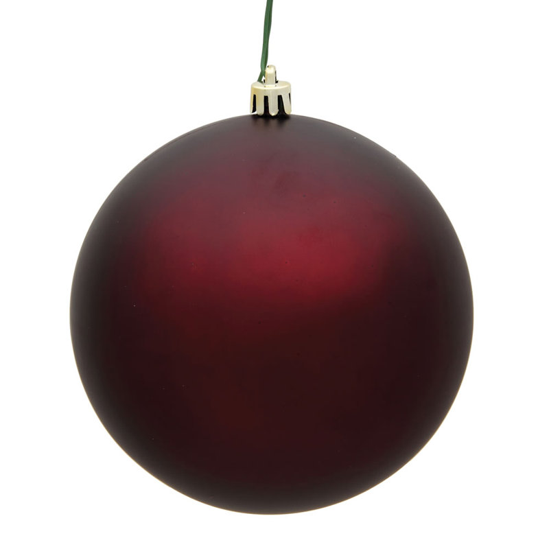 Ornement boule des Fêtes seulement, H 8 po x l 8 po x P 8 po, Bourgogne