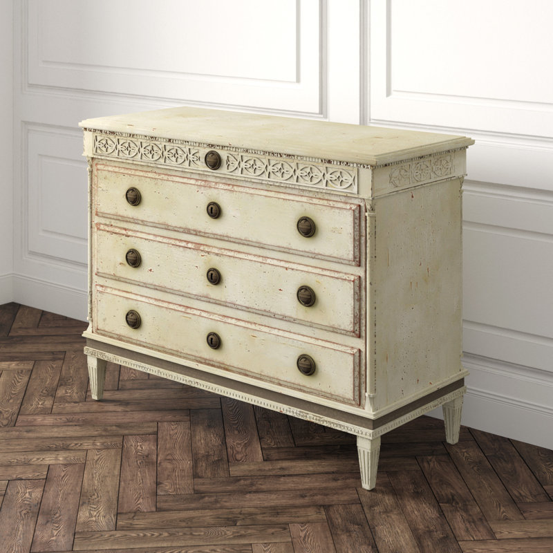 Gustavian 4 - Drawer Dresser