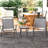 Folding Bistro Set with Adjustable Back, Small Patio Set, Grey