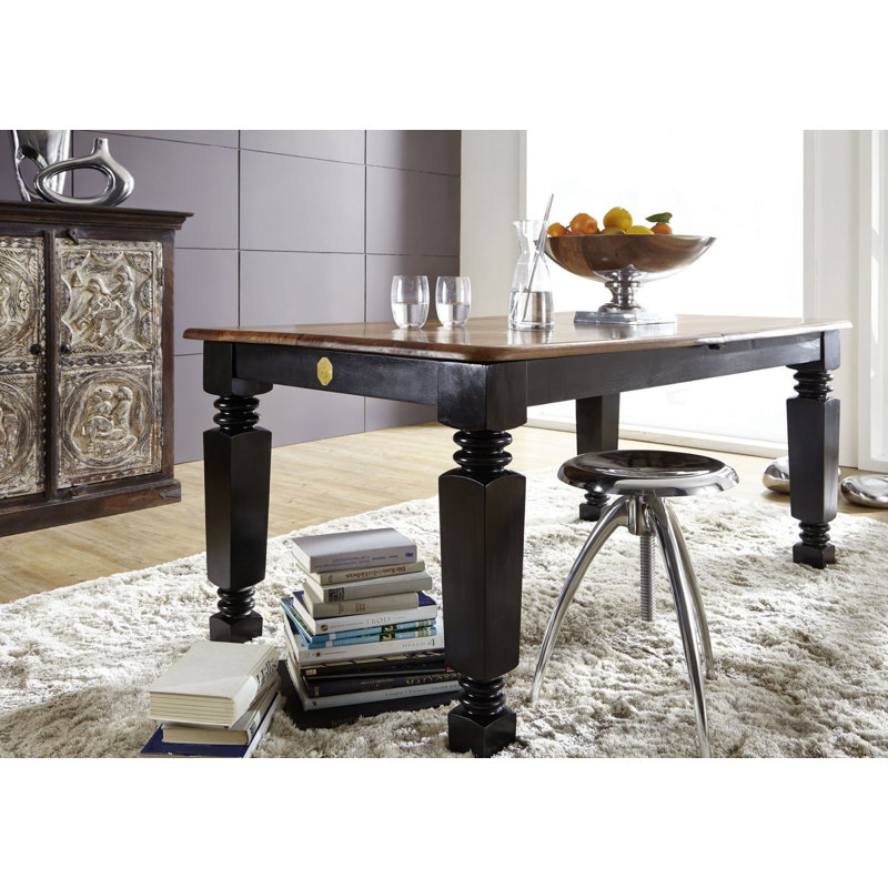New Boston Extendable Solid Wood Dining Table, H76 x L200 x W100cm