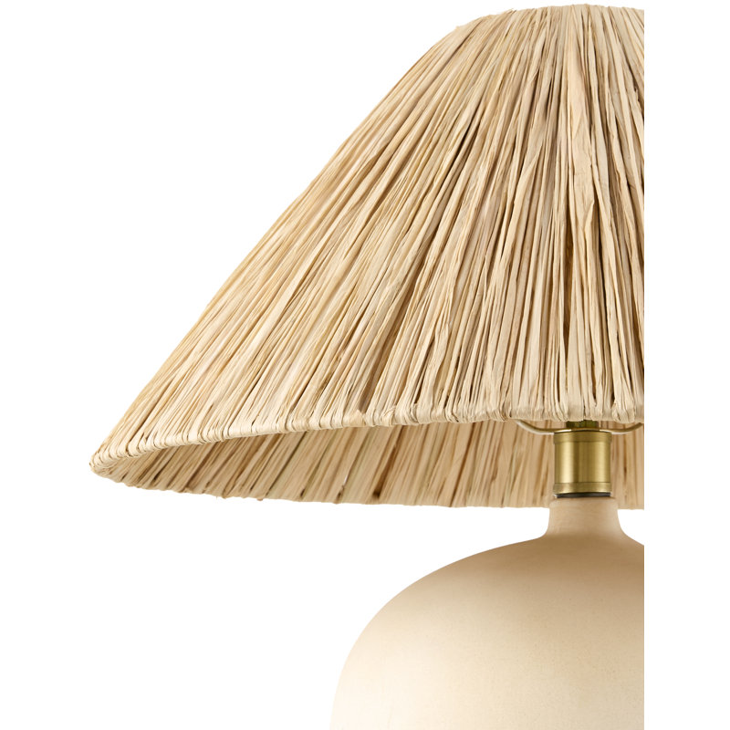Danica Table Lamp, Off White, Seagrass Empire