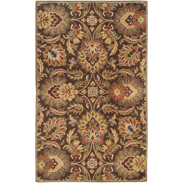 Birch Lane™ Arden Hand Tufted Wool Floral Rug & Reviews | Wayfair