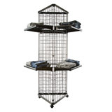 21'' W Metal Merchandiser with Wheels