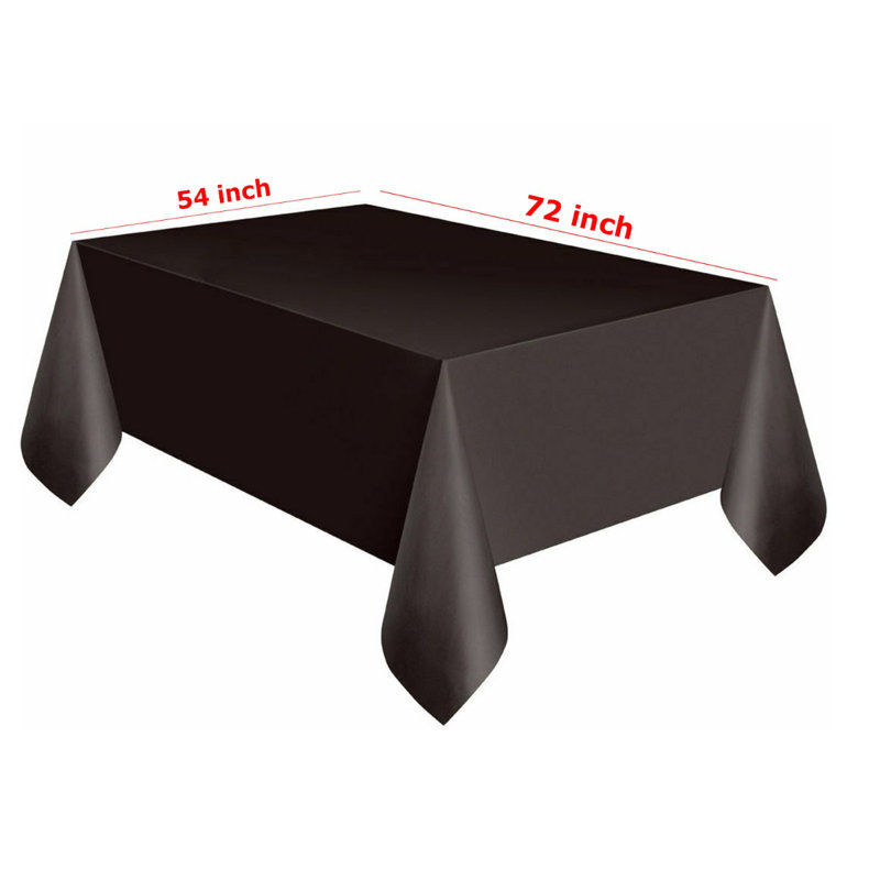 Ebrahim Tablecloth, 137cm W x 274cm L, Black