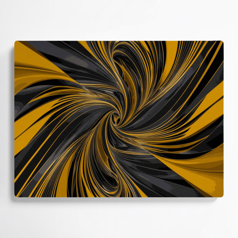 Art mural noir Op Art 69, H 11 po x l 14 po