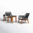 Talbott Allysen 3 Piece Wood Seating Group with Cushions and Mosaic Table