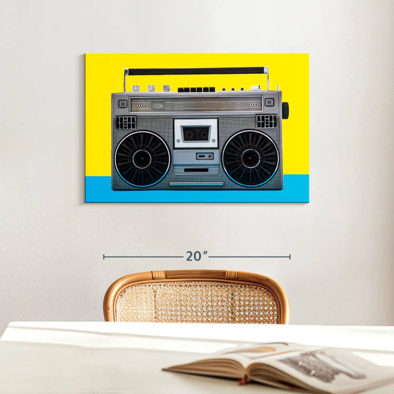 Boombox Abarca Retro, H 16 po x l 24 po