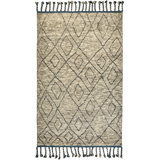 Tapis crépuscule en laine à motif géométrique noué à la main Masham