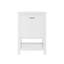 Ensemble de meuble-lavabo simple 24 po avec comptoir en céramique Monolithe, assemblage requis