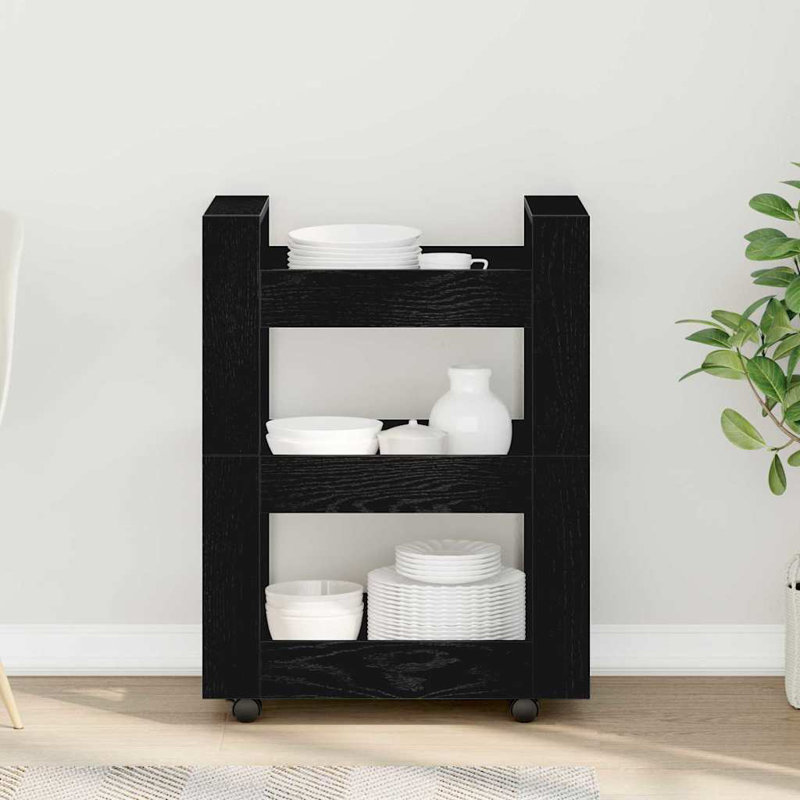Bar Cart, Black oak