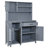 65" H Patio Kitchen Island with Adjustable Shelves-1238965752
